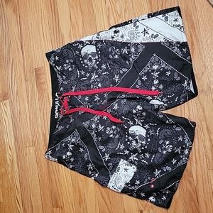 Chalc Men's Skull and Stars Board Shorts 34